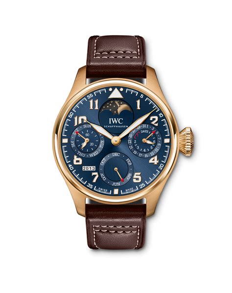 iwc 502802|IW502802 Le Petit Prince IWC Big Pilot Perpetual Blue Gold.